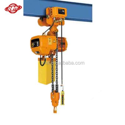 China Hotels HSY 5 ton yale electric chain hoist with trolley for sale