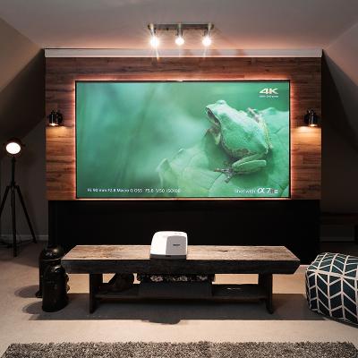 China 16:9 Frame 100inch Diagonal, 3D 4K/8K HD Ready Active Fixed Frame Home Theater Ultra Short Throw Projector Screen for sale