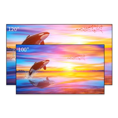 China Active 16:9 Fixed View 3D 4K/8K HD Ready Ultra Short View Projector Screen 120 Inch for sale