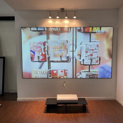 China Fixed View Ambient Light Rejecting Fixed View Projection 120 Inch 16:9 Diagonal UST ALR Projector Screen for sale