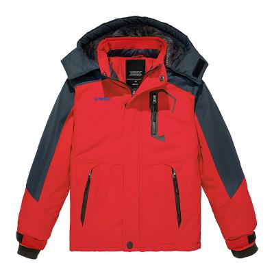 China Boy's Breathable Kids Waterproof Ski Jacket Fleece Inner Snowboarding Winter Thick Coat Hooded Raincoats for sale