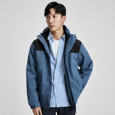 China Wholesale Warm Design Professional Outdoor Mountaineering Breathable Hiking Coat 3-1 Hooded Top Jackets Breathable Camping Rain Jacket for sale