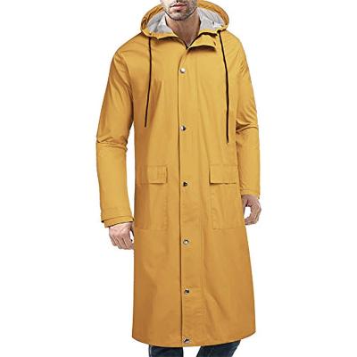 China High Quality QUICK DRY Mens Rain Jacket Waterproof Active Long Rain Coat for sale