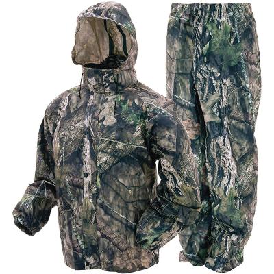 China Outdoor Windproof Camouflage Rain Suit Men's Waterproof Raincoat For Climbing for sale