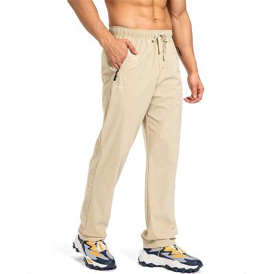 China Anti-Wrinkle Customized Mens Lightweight Athletic Jogger Pants Workout Sweatpants Male With Zipper Pocket for sale