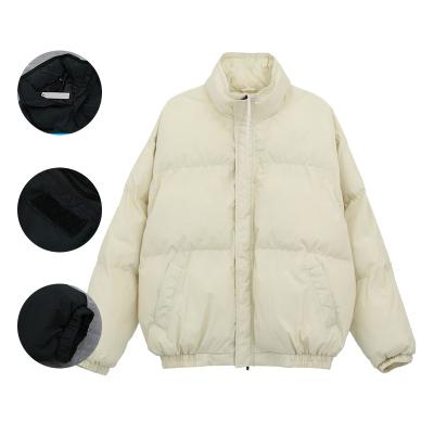 China Winter new solid color brand waterproof parkas block quality warm thick men's fashion casual parka coat men's stand collar jackets for sale