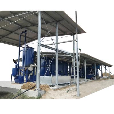 China Rice Husk Plant Chips Biomass Gasification Downdraft Type 10kw - 1mw Gas Generator For Power Plant for sale