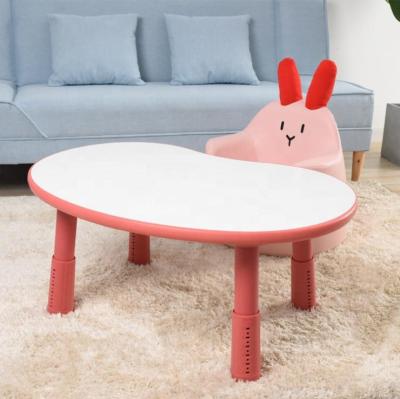 China New Style Adjustable Colorful Plastic Height Adjustable Height Desk Activity Party Banquet Table For Children Kids for sale