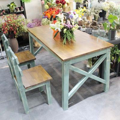 China DIY Modern Different Farmhouse Style Custom French Dining Table and Chair Home Restaurant Furniture for sale