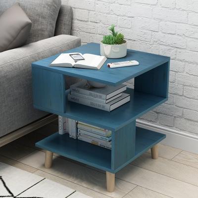 China Eco-friendly Nordic style modern log side table set storage rack home furniture for sale