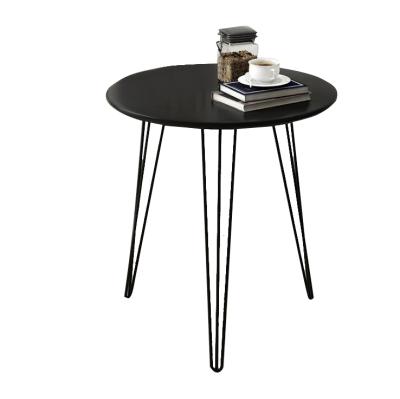 China Eco - Friendly Nordic Nesting Around End Black Coffee Tables Side Snack Lounge for sale