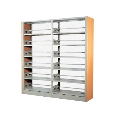 China Strong Customized Metal And Wood Book Library Shelving In Bookcase Furniture for sale