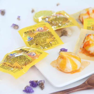 China Fish Ball Stuffed Sea Urchin Snacks Lang 40pcs Healthy Fish Dory Yellow Ball Snack Sauce With Fish Roe for sale