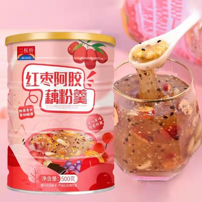 China Er ban qiao jujube Ejiao lotus flour nut seed powder instant lotus powder soup for sale