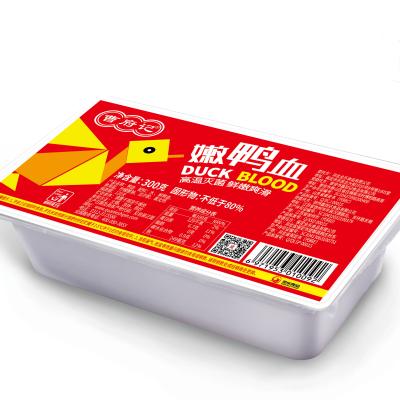 China 300gram*20boxes cooked caofuji hotpot blood duck for hotpot duck blood for sale