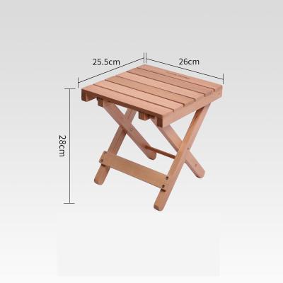 China Wholesale Cheap Outdoor Portable Folding Beach Chair Beech Wood Easy-carry Small Firm Chair for sale