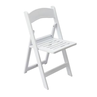 China Low MOQ Resin Custom Multi Stage Folding Chairs Modern Pure White Hardware Lightweight Folding Chairs For Events for sale