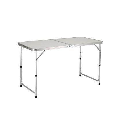 China Modern High Quality Simple Portable Farmhouse Outdoor Tables Metal Camping Folding Dining Table for sale