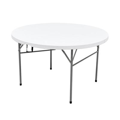 China MOQ Modern Round Low Multi-person Camping Kitchen Table White Portable Folding Camping Table For Outdoor for sale