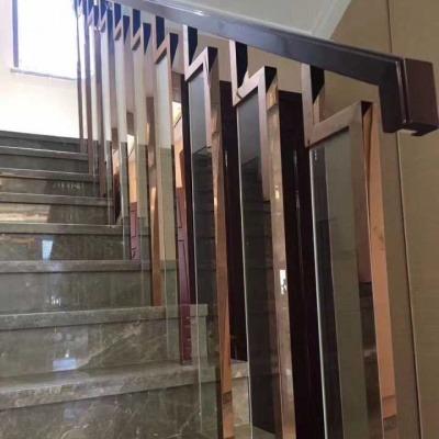 China New Wave Entertainment place staircase handrail 201 304 316 Railing Fittings stainless steel tube metal fittings for sale