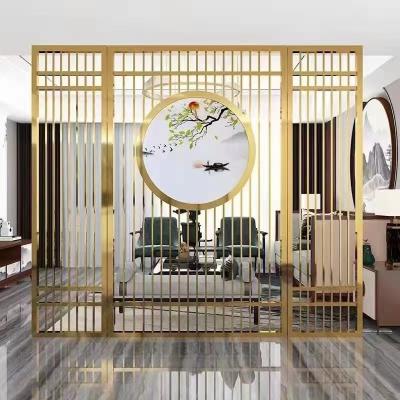 China Contemporary Quality assurance metal screen wall partition stainless steel partition floor to ceiling room dividers for sale