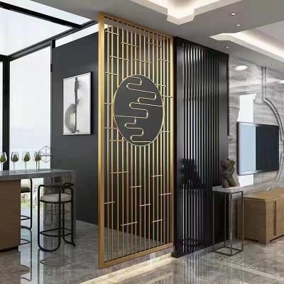 China Contemporary High quality antique weathering living room divider cabinet designs stainless steel room divider for sale