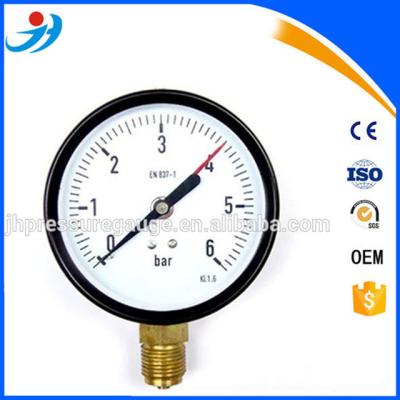 China EN837-1 made in china gas pressure gauge barometer bourdon tube pressure gauge Y60-PT130 for sale