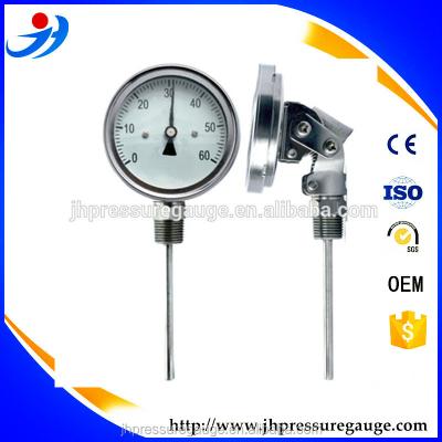 China Industrial Refrigerator Temperature Gauge With Brass Plug for sale