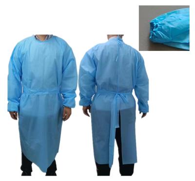 China Waterproof Disposable Water Proof CPE Gown Used In Lab Clinic for sale