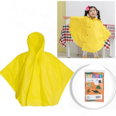 China Cheap Hot Sales Plastic Plastic PVC Children's Bachelorette Raincoats Rain Poncho Kids Raincoat for sale