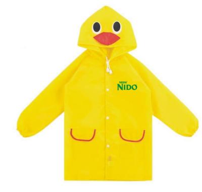 China Wholesale Rain Poncho Children Raincoat Polyester Funny Children Hooded Cartoon Raincoat Singlet Raincoat for sale