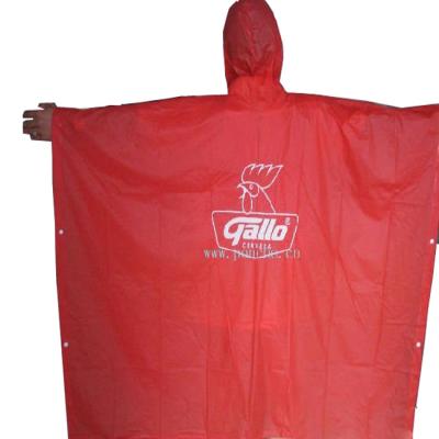 China High quality bachelor rainwear customer logo printed PVC rain poncho, long PVC raincoat for sale