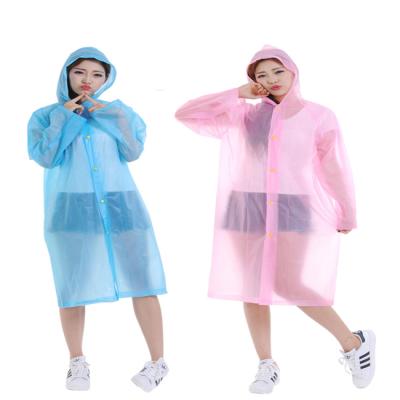 China Bachelor rainwear logo printed raincoat fashional ladies pvc raincoat for sale