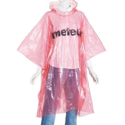 China Disposable bachelorette rainwear PE poncho/promotion rain poncho/high quality rain poncho for sale