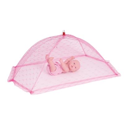 China Insecticide Treated Summer Baby Mosquito Net New Design Pink Portable Baby Mosquito Net for sale