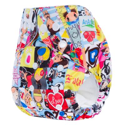 China AnAnBaby Cheap Price Baby Diaper Printed Reusable Cloth Diaper Factory Sale for sale