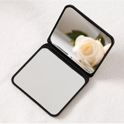 China Mini Small Double Sided Portable Square Vanity Mirror Cute Double Sided Comestic Folding Cartoon Mirror Make Up Mirror for sale