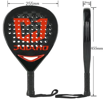 China 100% Carbon Proud CHINA JUQIAO customized design hot sale 18K carbon tennis padel racket manufacturer for sale