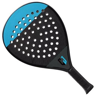 China Wholesale best quality blue&black 3K fashion face padel racket carbon fiber JPR001 for sale