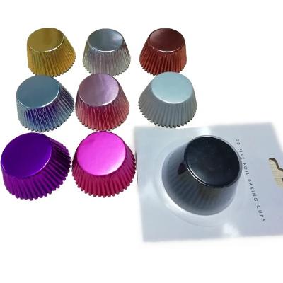 China Disposable Wholesale Custom Color Gold Rose Pink Purple Silver Gold Foil Foil Cupcake Liner for sale