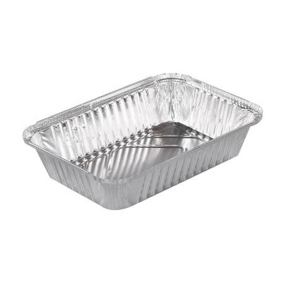 China Eco-friendly food grade aluminum foil 1000ml large container cheap microwavable pan for bakery for sale