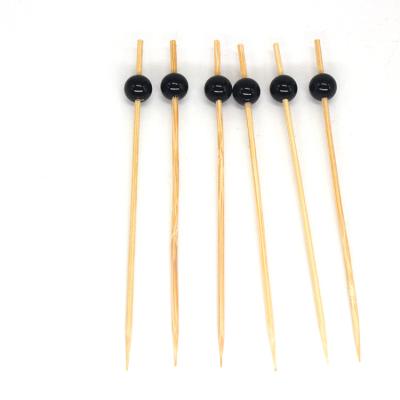 China Popular nature easily cleaned bamboo stick skewer barbecue fruit appetizer picks for sale