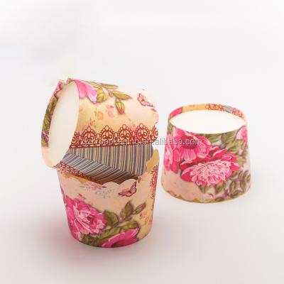 China Guangzhou Disposable Flower Printing Muffin Cupcake Wrappers for sale