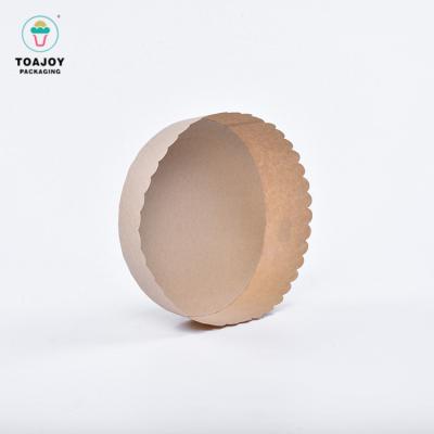 China Circles 3 Inch Disposable Round Cake Paper Deep Pan Corrugated Baking Pan for sale