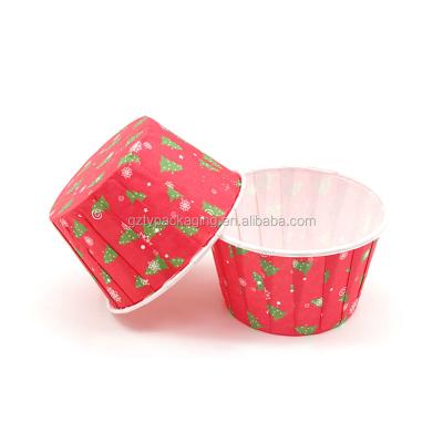 China Disposable Disposable Baking Cups Paper Soufflé Cups Say Bun Film Mouth Cups for sale