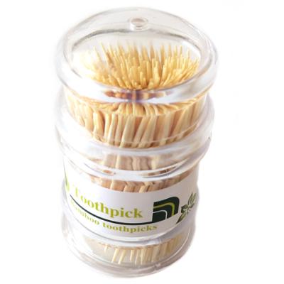 China China Disposable Eco Friendly Factory Custom Label Natural Bamboo Toothpicks Suppliers In Carton for sale