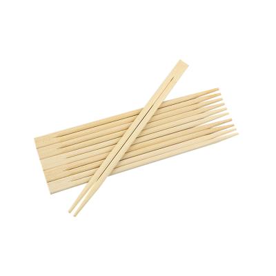 China Custom Disposable Bulk Natural Color Bamboo Twin Chopsticks for sale