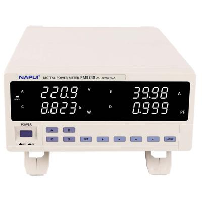 China Good Quality PM9840 Single Phase Digital Power Meter With 40A AC 5V-600V PM9840 Multifunctional Electricity Meter for sale