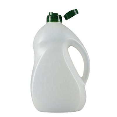 China Plastic Packaging Edible Oil Bottle High Temperature Resistance Convenient Transportation 1.6L White PE Bottle Is Not Afraid Of Extrusion for sale