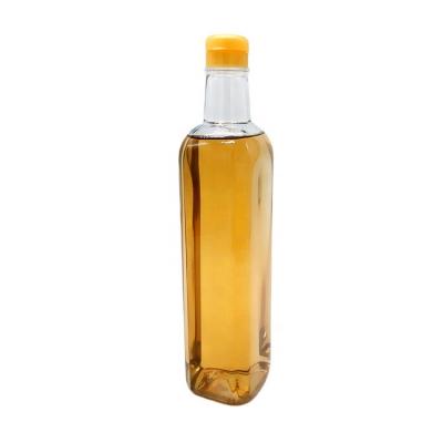 China 1L Oil Bottle Transparent Square Plastic Oil Bottle for sale